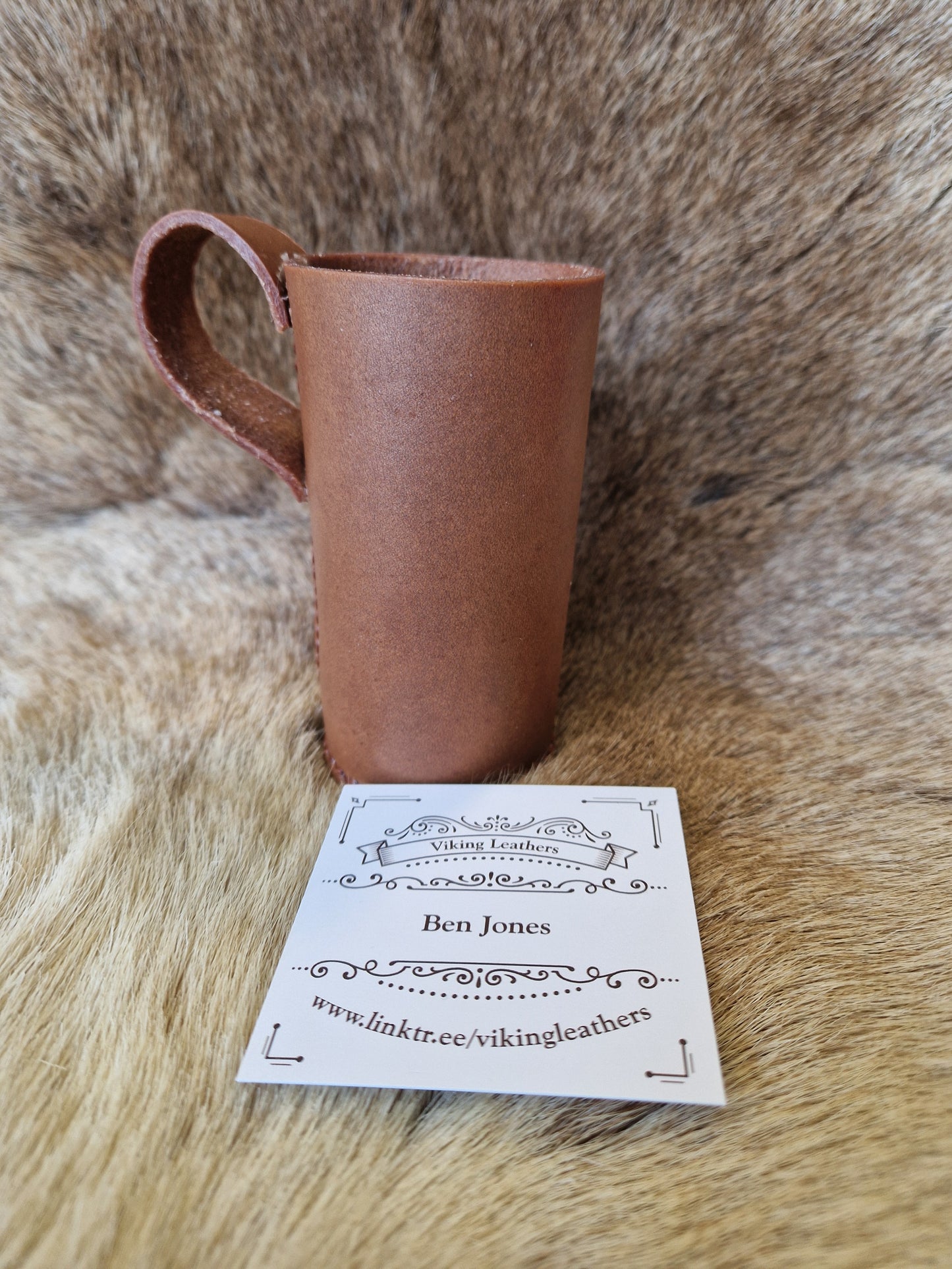 Leather Viking Thumb Cup